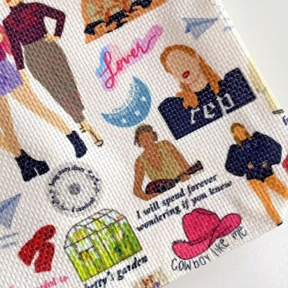 Taylor Swift Makeup Bag School Pencil Pouch 10 x 7 Swifties 1989 Lover - Picture 5 of 8